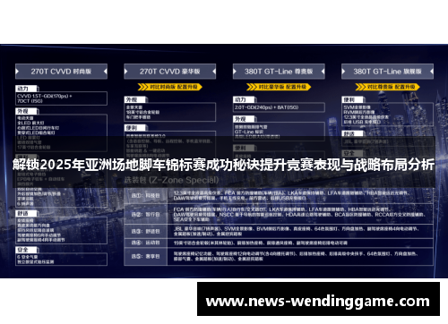 解锁2025年亚洲场地脚车锦标赛成功秘诀提升竞赛表现与战略布局分析
